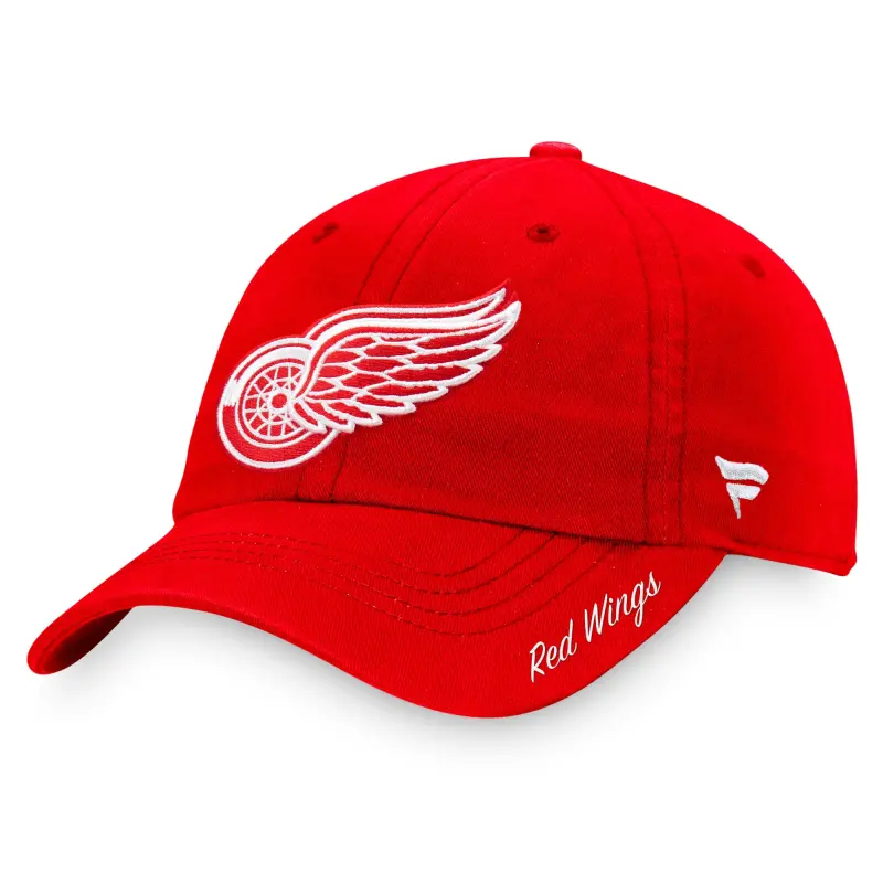 women8217s fanatics red detroit red wings core primary logo adjustable hat